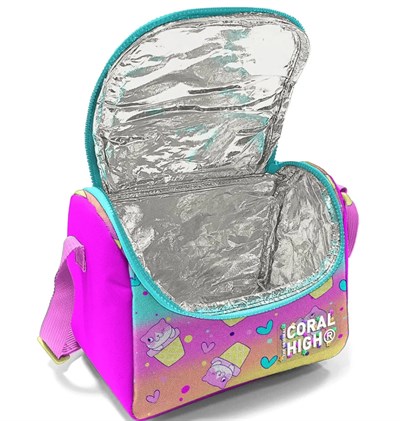 Coral High Dondurmalı Kedi Desenli Thermo Beslenme Çantası