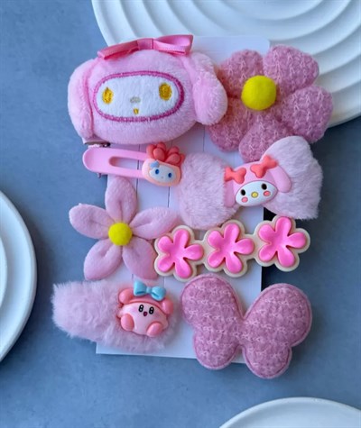 Peluş Kuromi Toka seti