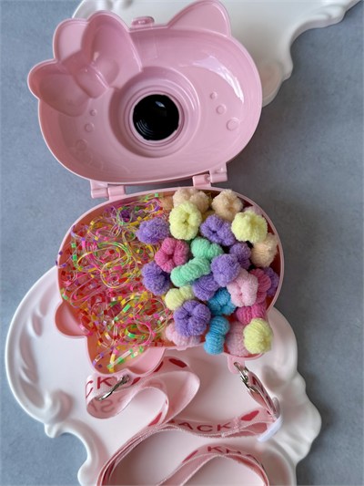 Hello Kitty Fotoğraf Makinalı Lastikli Çanta