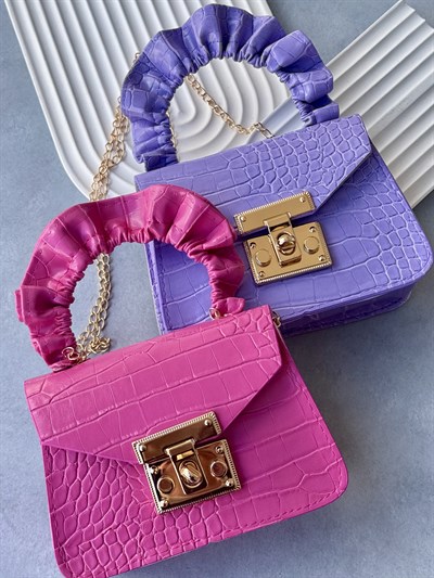 Deri Görünümlü Fırfır Kulplu Çanta