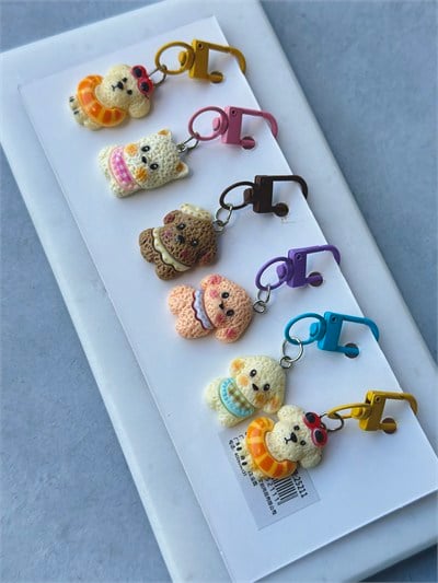 Poodle 6Lı Çanta Fermuar Süsü
