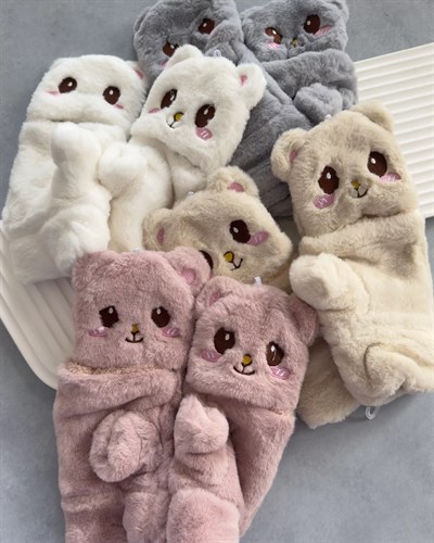 Katlanabilir Peluş Teddy Eldiven