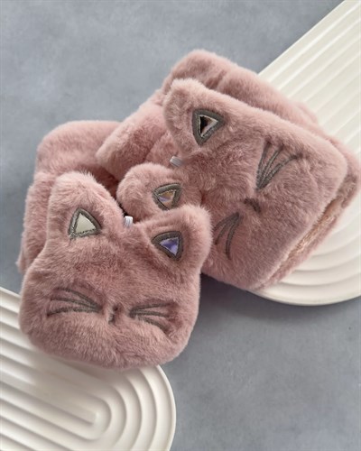 Katlanabilir Peluş Kedi Eldiven