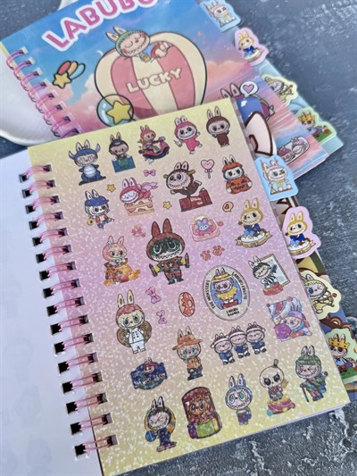 Labubu 250li Sticker & Not Defteri