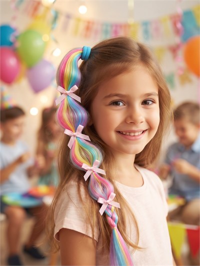 Kurdele Detaylı Bonbon Parti Saçı