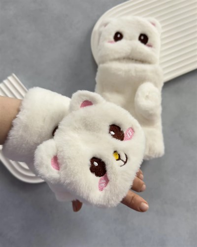 Katlanabilir Peluş Teddy Eldiven
