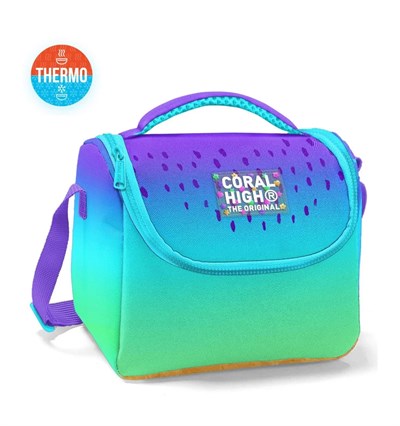 Coral High Mor Lila Renk Geçişli Thermo Beslenme Çanta