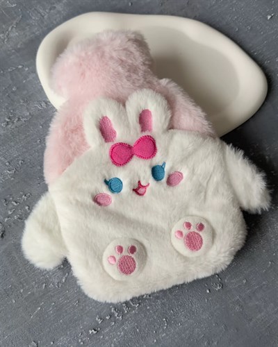 Peluş Tavşan Desenli Sıcak Su Torbası