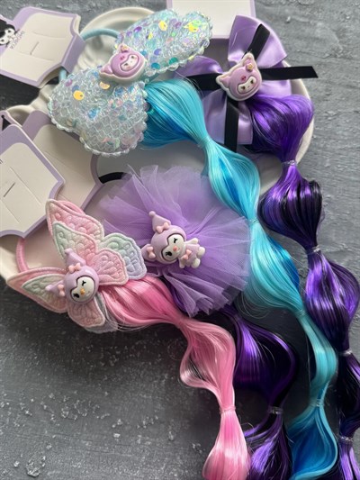 Renkli Kuromi Bonbon Parti Saçı