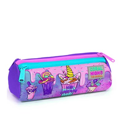 Coral High Pembe Mor Milkshake Dondurma Desenli Kalemlik