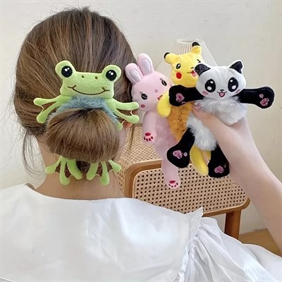 Peluş Topuz Tokası