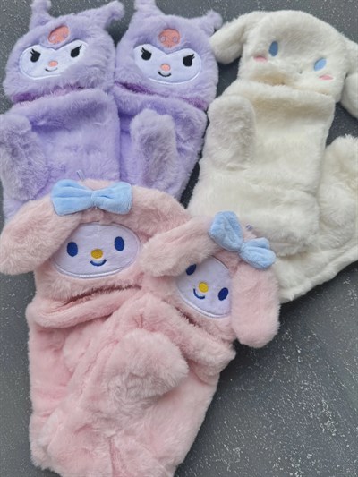 Kuromi My Melody Katlanabilir Eldiven