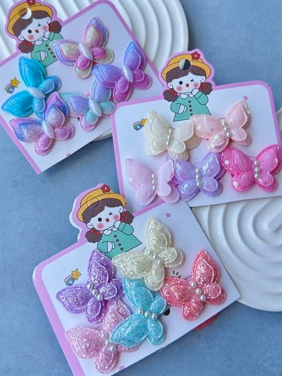 Sim Ve Pul Detaylı Kelebek Lastik Set 5li