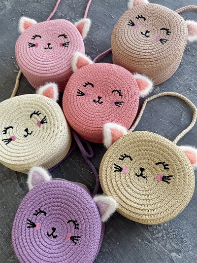 Kulakları Peluş Kedi Çanta
