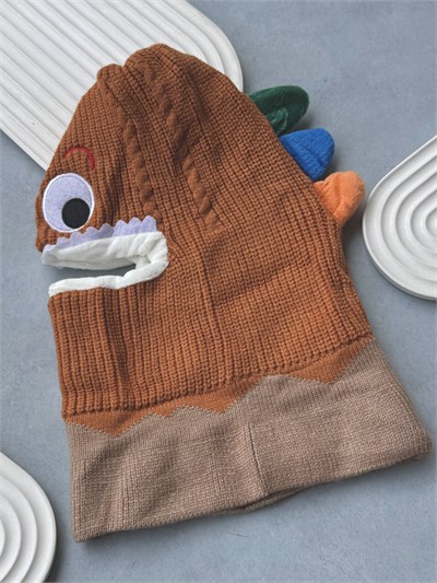 Kahve Dinozor Balaclava