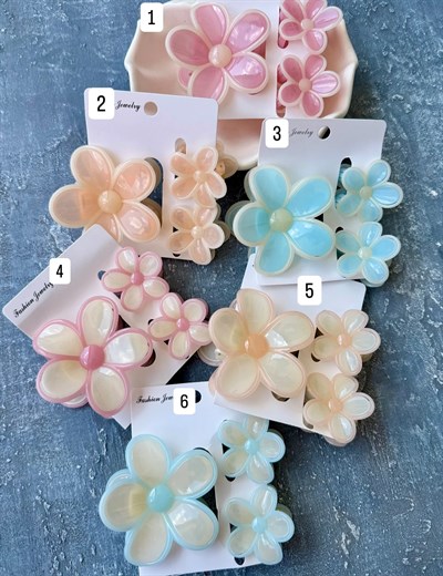 Anne & Kız 3’lü Papatya Mandal Set
