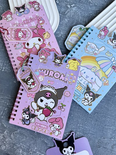 Kuromi & My Melody Sticker ve Not Defteri