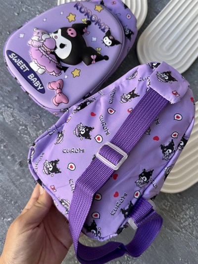 3 Boyutlu Yandan Askılı Kuromi Çanta