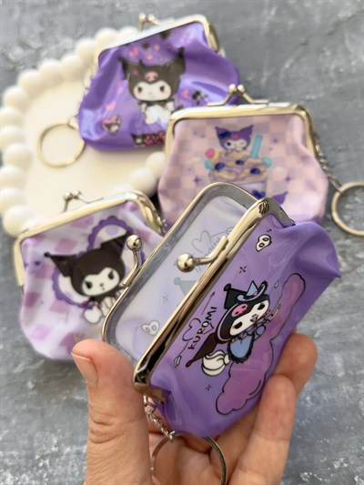 Metal Kulplu Kuromi Cüzdan