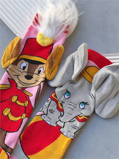 Dumbo Ve Timothy 3 Boyutlu Uzun Çorap