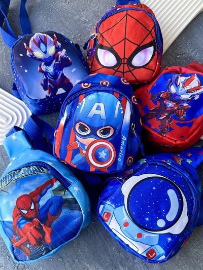 Süper Kahramanlar Erkek Çocuk Yan Çanta