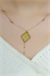 AYET-EL KÜRSİ YAZILI DORİKA KOLYE 14 AYAR A049933