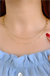ÇİFT SIRA ZİNCİR KOLYE 14 AYAR A084995