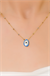 DORİKALI NAZAR BONCUK KOLYE 14 AYAR A065257