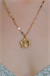 KALPLİ TASARIM KOLYE 14 AYAR A051690