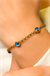 NAZAR BONCUKLU TASARIM BİLEKLİK 14 AYAR A056442