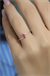 PEMBE TAŞLI YÜZÜK 14 AYAR A080547