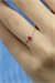 PEMBE TAŞLI YÜZÜK 14 AYAR A080549