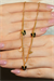 SİYAH MİNELİ KELEBEK KOLYE 22 AYAR A074925