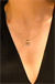 TAŞLI KALP KİLİT KOLYE 14 AYAR A047321