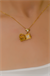 TAŞLI KİLİT KOLYE 22 AYAR A015042