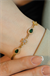 YEŞİL TAŞLI KAR TANESİ BİLEKLİK 22 AYAR A079630
