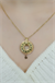 YILDIZLI BURÇ KOLYE 14 AYAR A057515