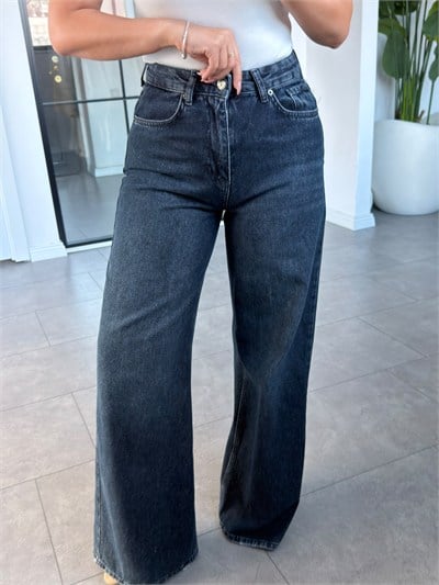 Koyu Mavi Wıde Leg Jean 543
