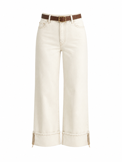 Kemerli Wide Leg Pantolon 1022 