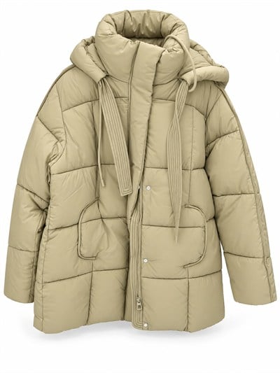 Kapüşonlu Şişme Mont 9014