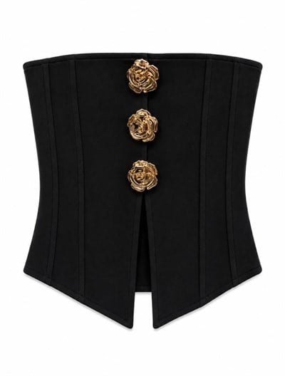 Gül Düğmeli Korse 8091 