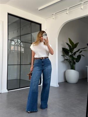 Kemer Detaylı Fit Jean 261029