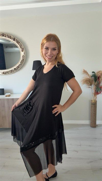 Tasarım Elbise Siyah