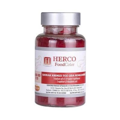 Herco Bayrak Kırmızı Toz Gıda Renklendirici 75 gr