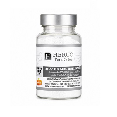 Herco Beyaz Toz Gıda Renklendirici 75 gr