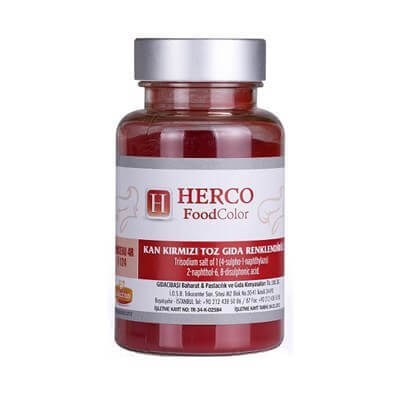Herco Kan Kırmızı Toz Gıda Renklendirici 75 gr