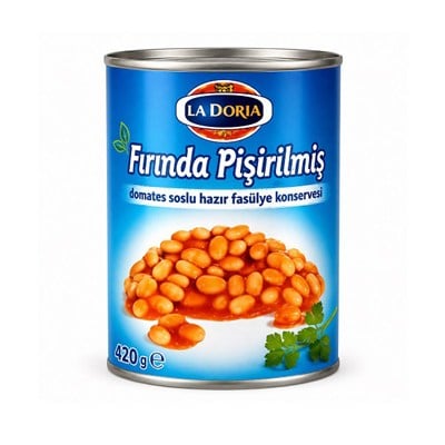 La Doria Fırında Pişirilmiş Domates Soslu Hazır Fasulye Konservesi 420 gr