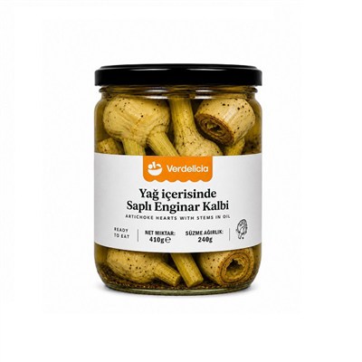 Verdelicia Saplı Enginar Kalbi 410 gr