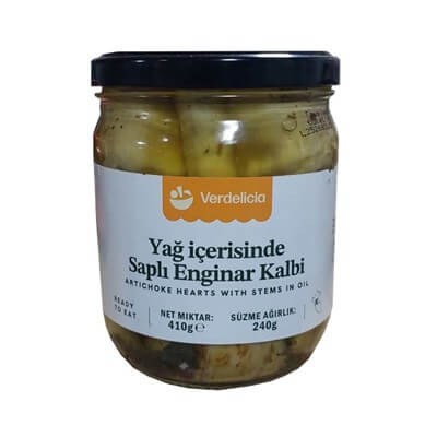 Verdelicia Saplı Enginar Kalbi 410 gr