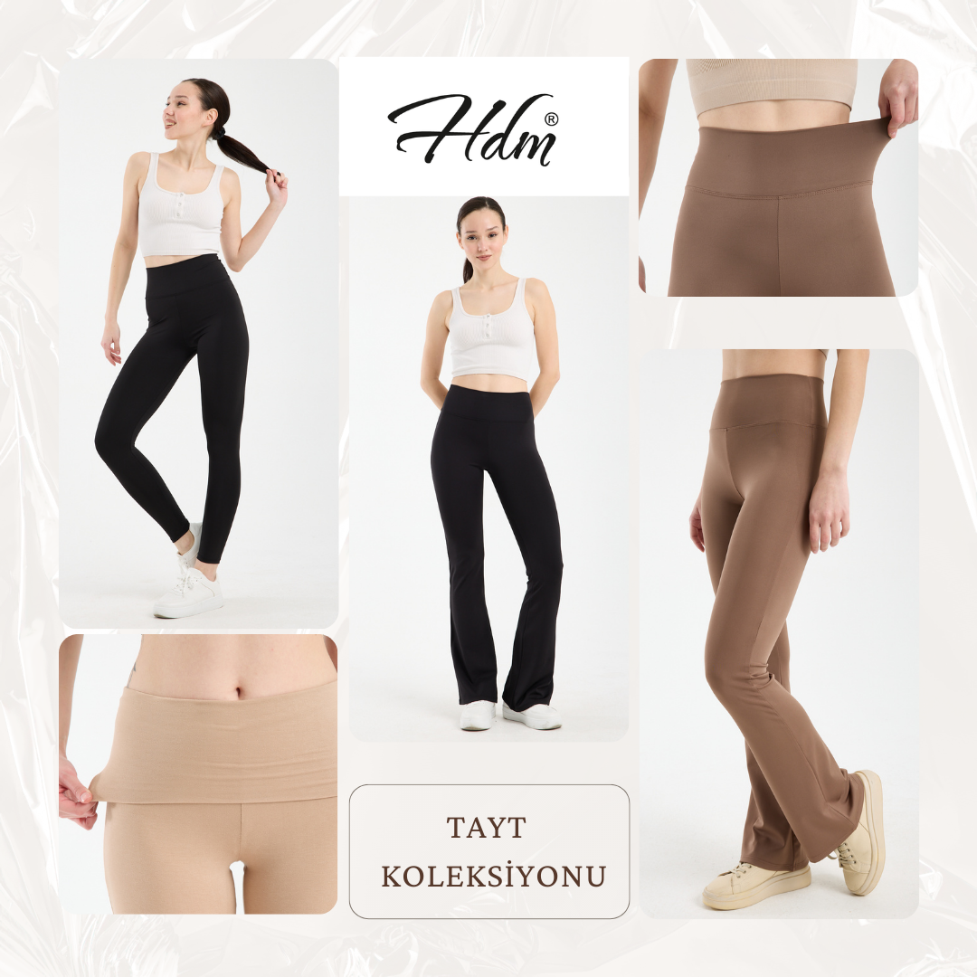 toparlayıcı yüksek bel kadın tayt modeli